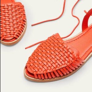 Boden Huarache Leather Sandals - Bright
Papaya | Boden US